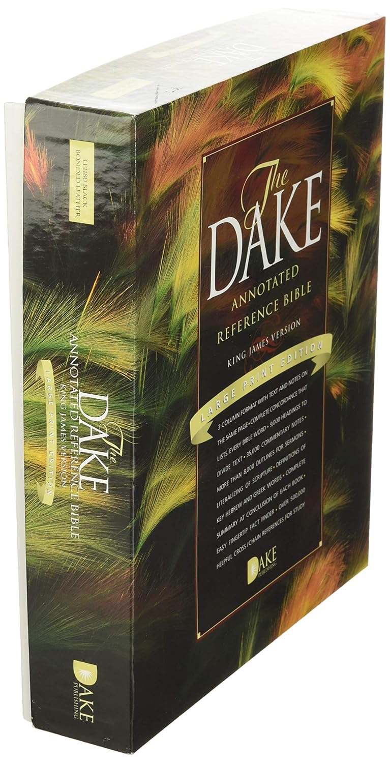 KJV Dake Reference Bible/Large Print-Black Bonded Leather