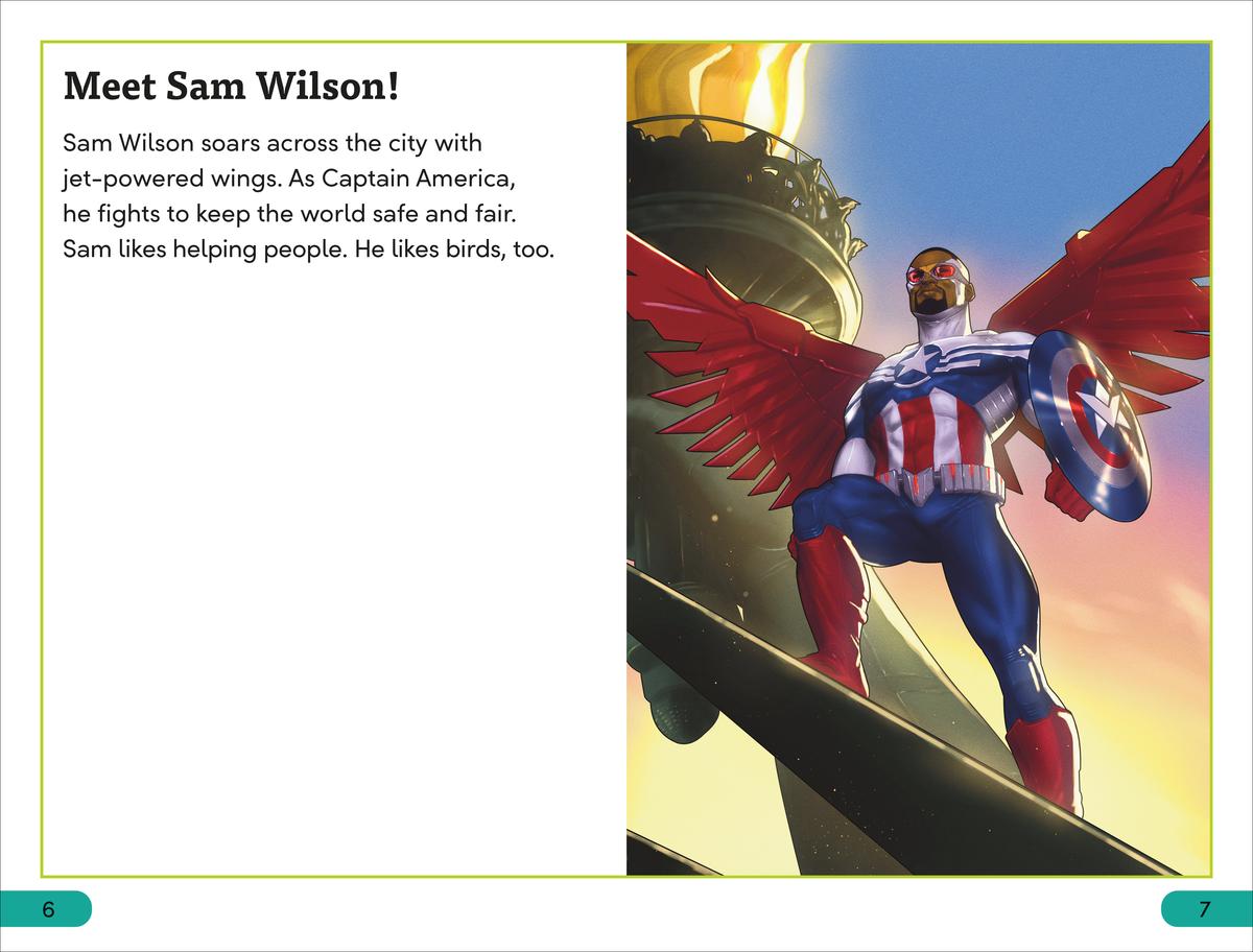 DK Super Readers Level 3 Marvel Captain America Meet Sam Wilson!