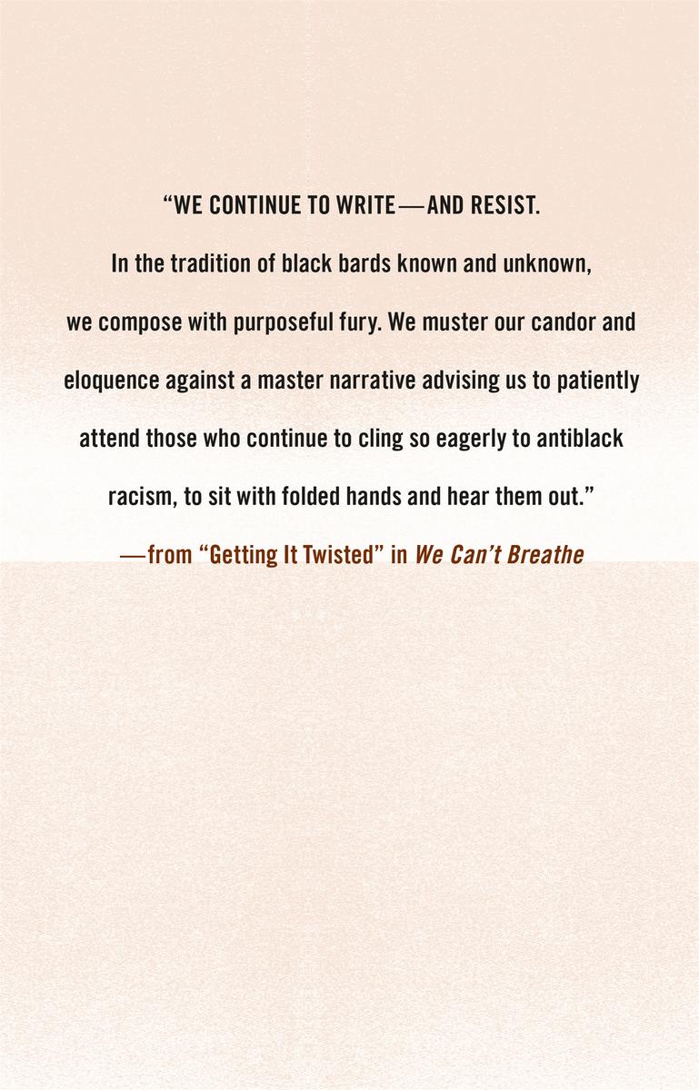 We Can't Breathe: On Black Lives, White Lies, and the Art of Survival