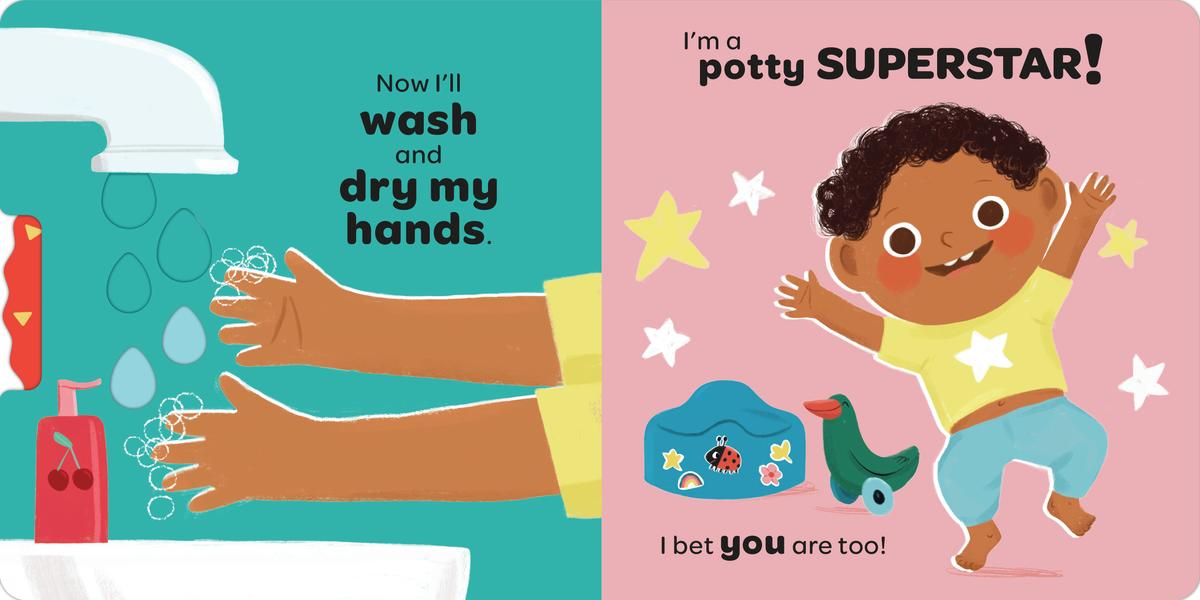 Hello, Potty! Turn the wheel and become a potty superstar!
