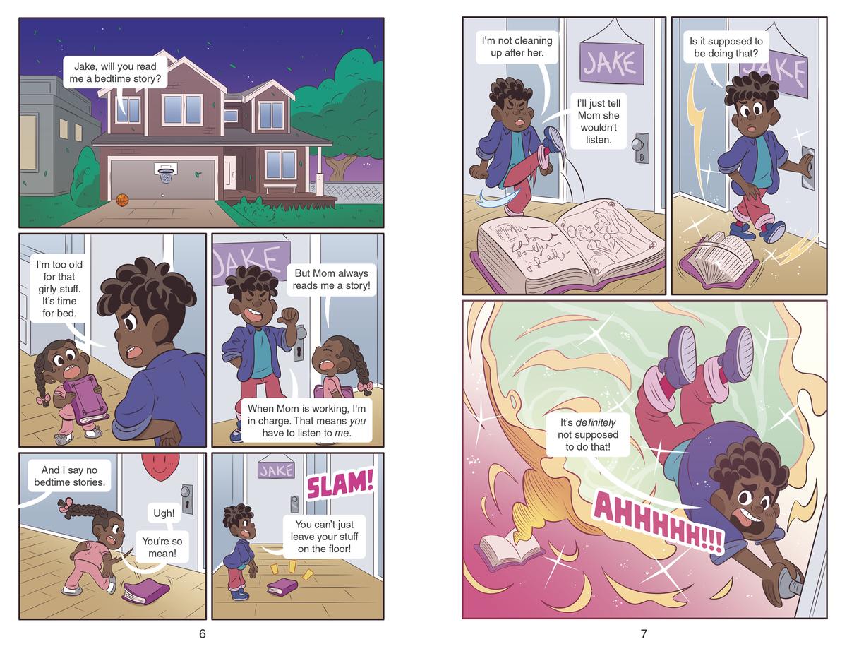 I Fell into a Fairy Tale:   Beauty and the Beast (Plus Jake): An Untraditional Graphic Novel