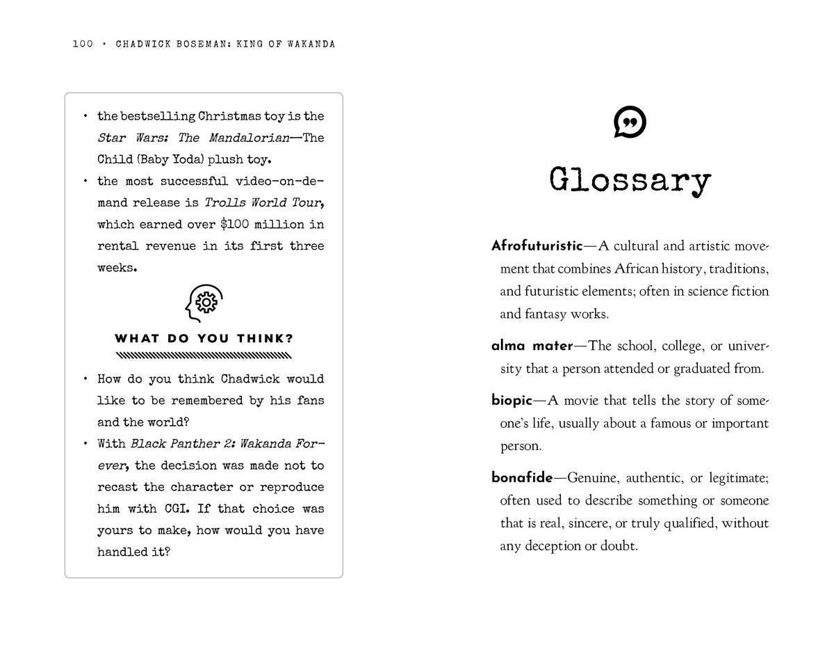 Black History Heroes: Chadwick Boseman: King of Wakanda: A Hero On and Off the Screen