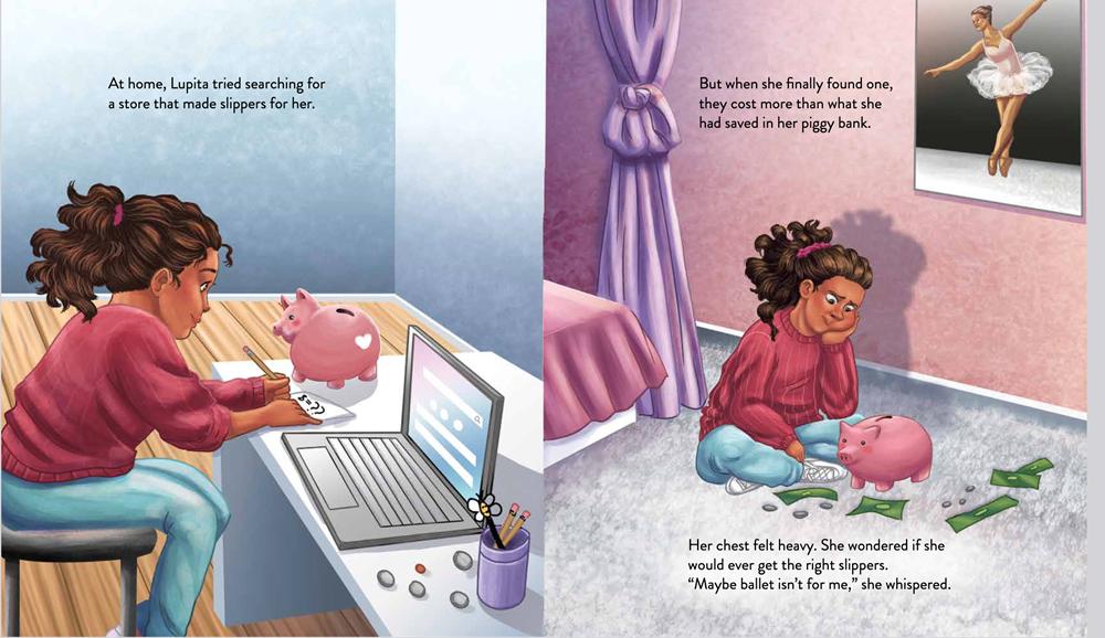 Lupita's Brown Ballet Slippers