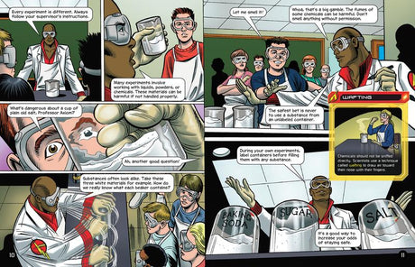 Lessons in Science Safety with Max Axiom, Super Scientist