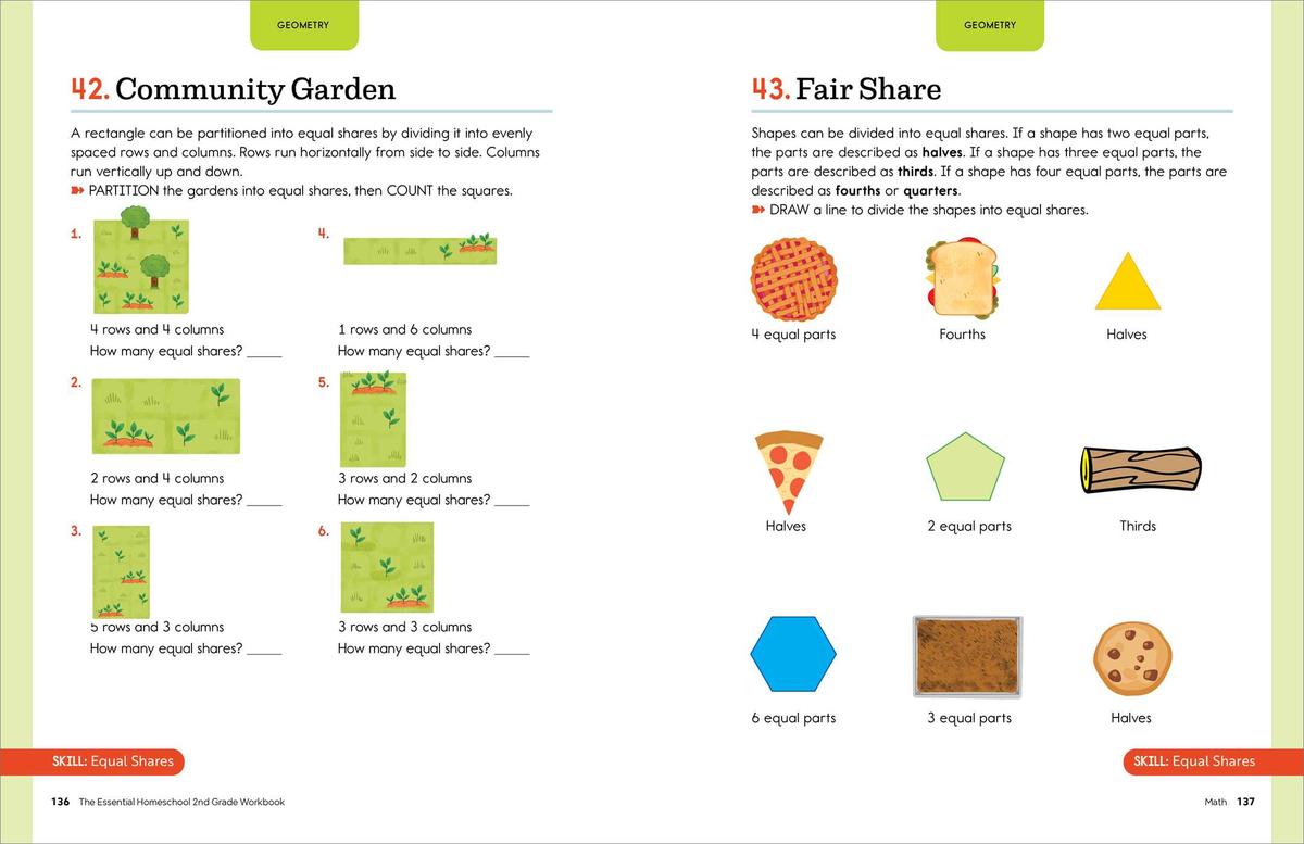 The Essential Homeschool 2nd Grade Workbook: 135 Fun Curriculum-Based Exercises to Build Skills in Reading, Writing, and Math