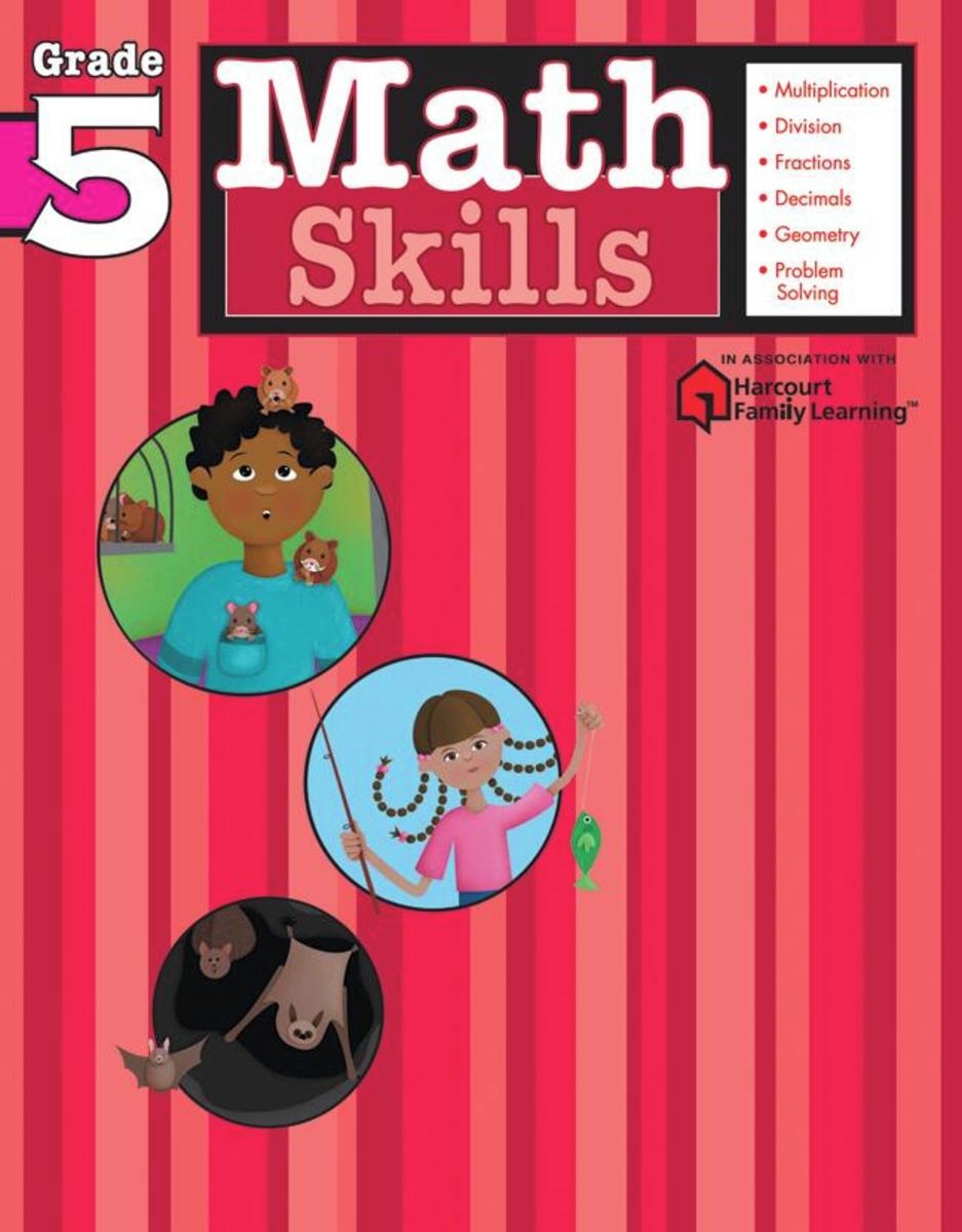 Math Skills: Grade 5 (Flash Kids Harcourt Family Learning)