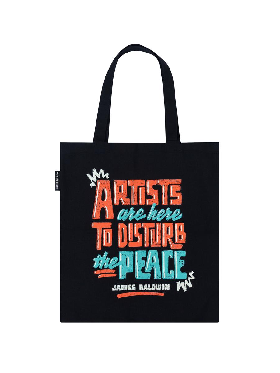 James Baldwin: Artists Are Here to Disturb the Peace Tote Bag Tote Bag