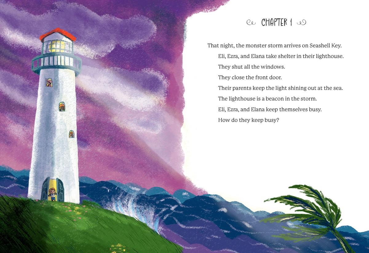 The Monster Storm (Seashell Key #2): A Chapter Book