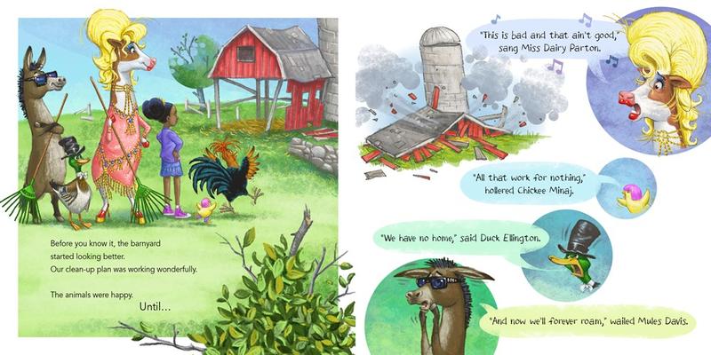 Acoustic Rooster's Barnyard Boogie Starring Indigo Blume