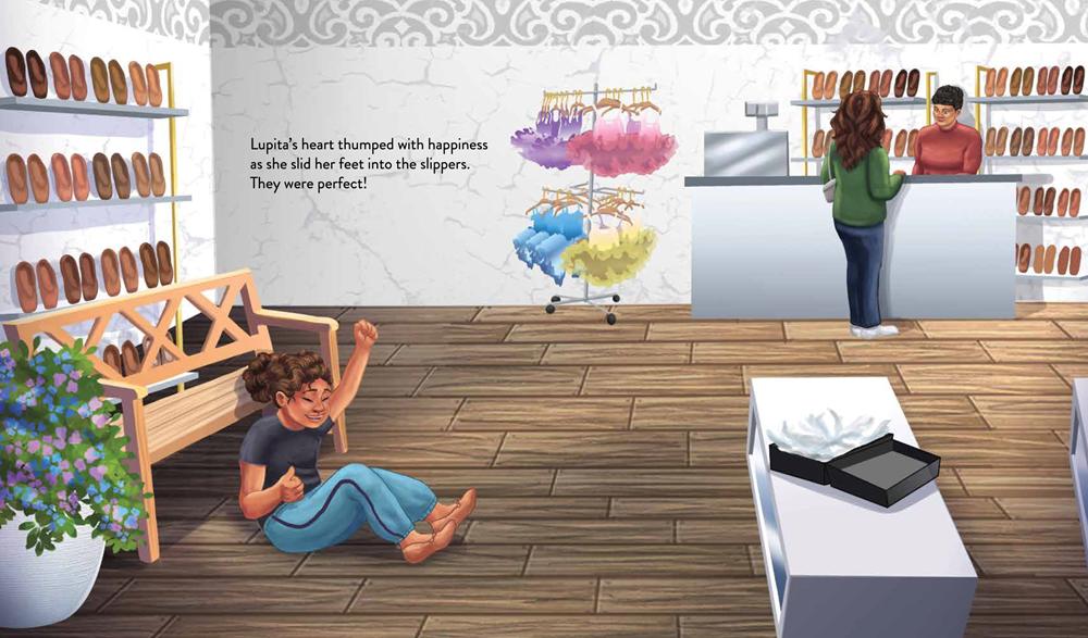 Lupita's Brown Ballet Slippers