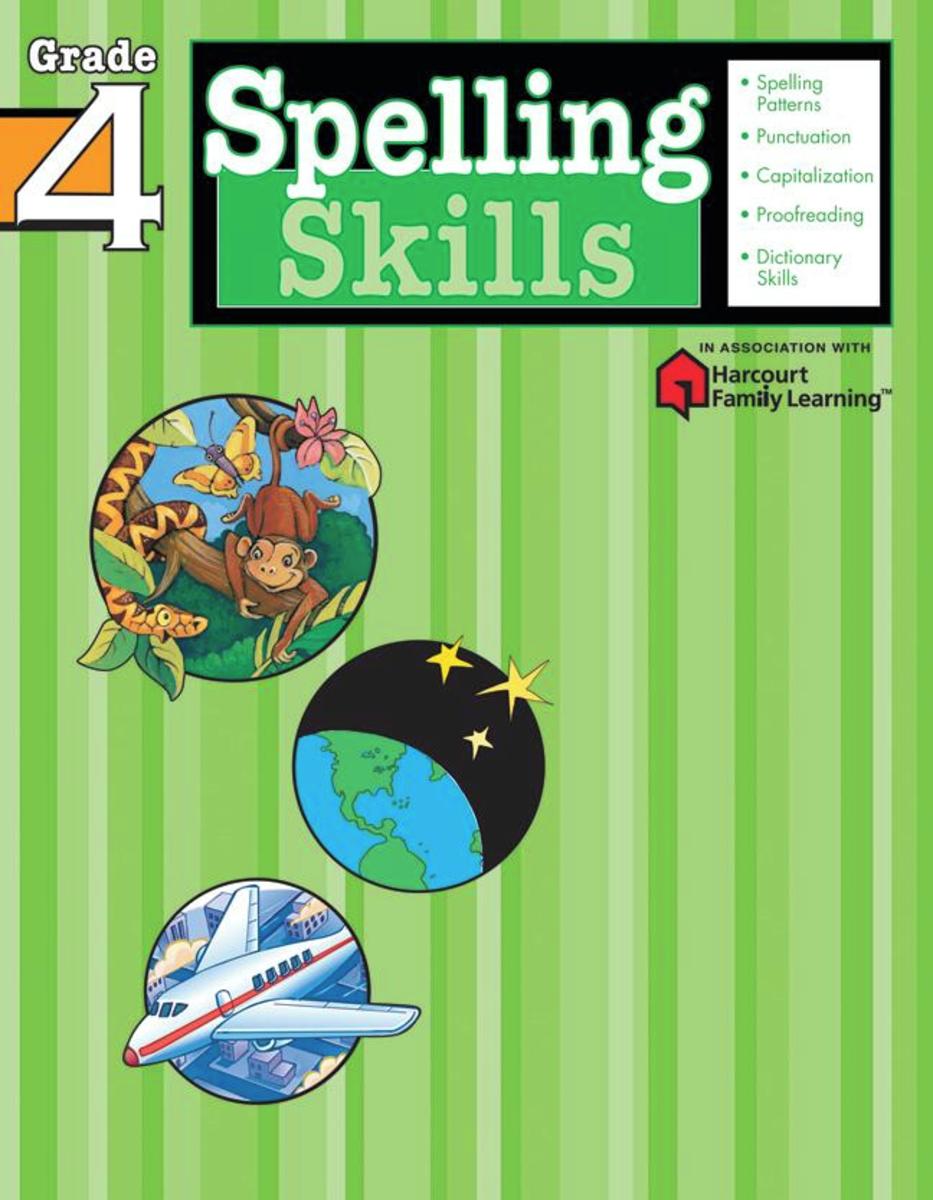 Spelling Skills: Grade 4 (Flash Kids Harcourt Family Learning)