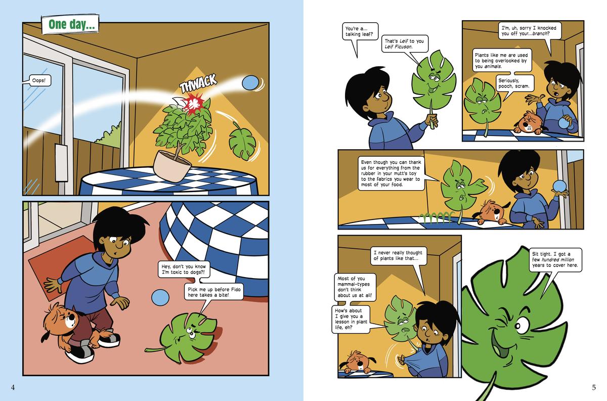 Earth's Amazing Journey: The Amazing Journey from Moss to Rain Forests: A Graphic Novel about Earth's Plants