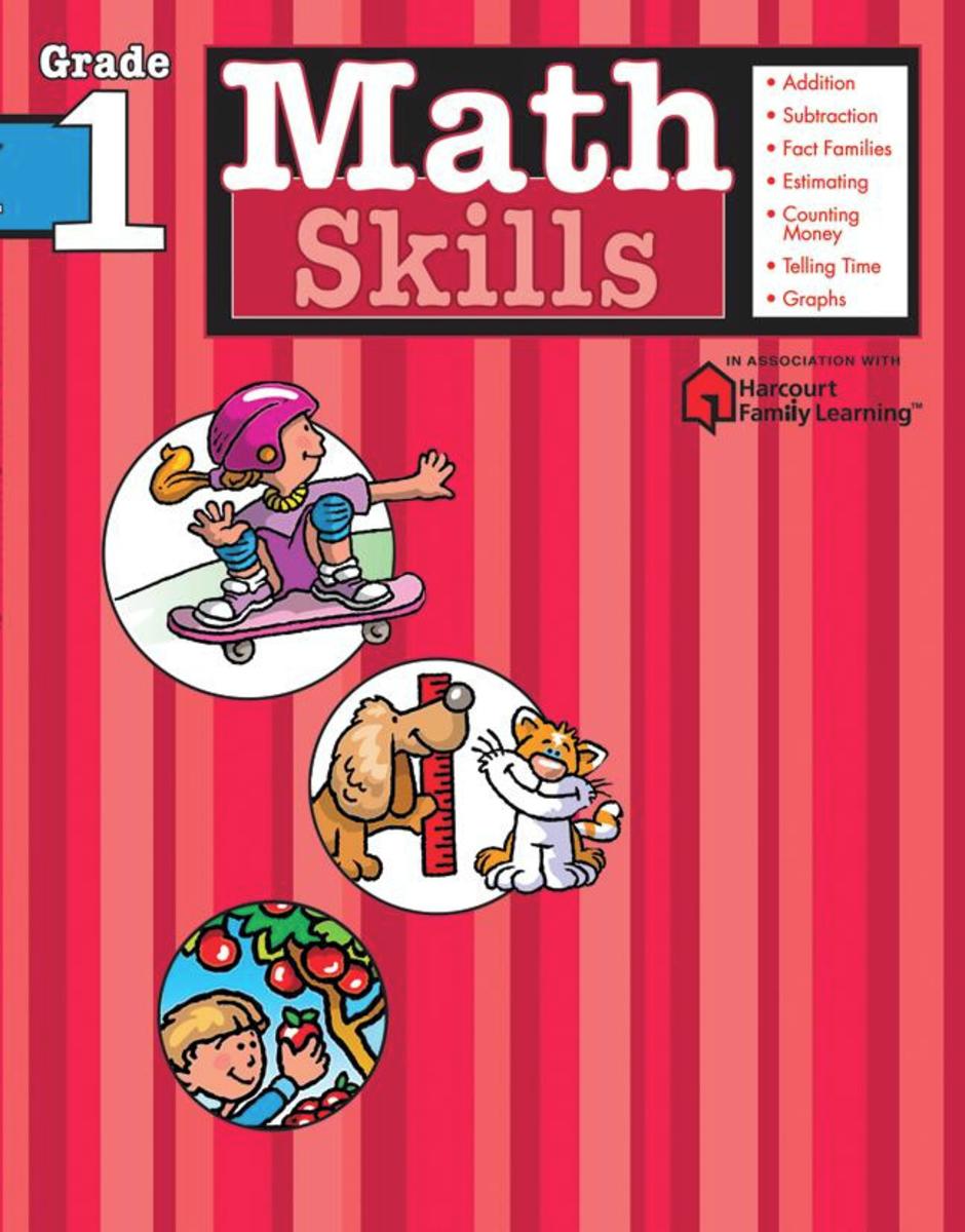 Math Skills: Grade 1 (Flash Kids Harcourt Family Learning)