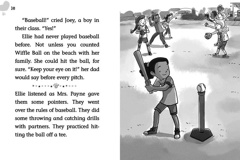 Ellie Steps Up to the Plate