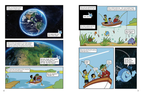 Earth's Amazing Journey:   The Shocking Journey from Comets to Oceans: A Graphic Novel about Earth's Water