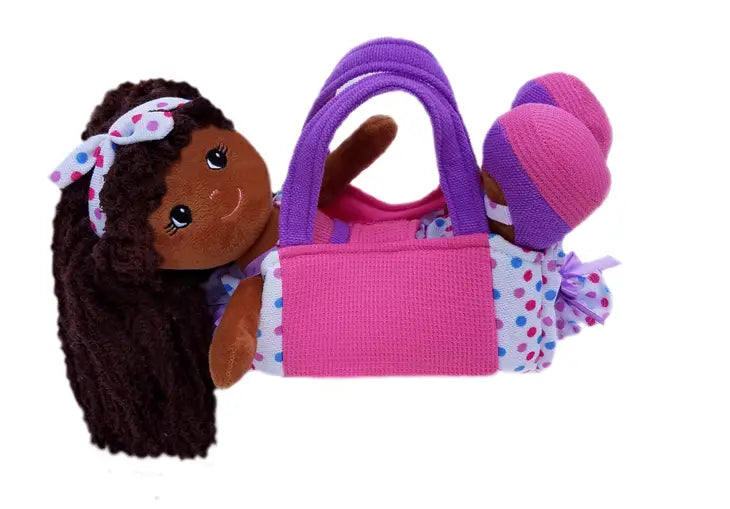 Elana Doll In Multicolor Polka Dot Purse