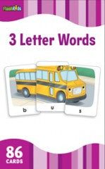 Flash Cards: 3 Letter Words  (Grade K - 2) - EyeSeeMe African American Children's Bookstore