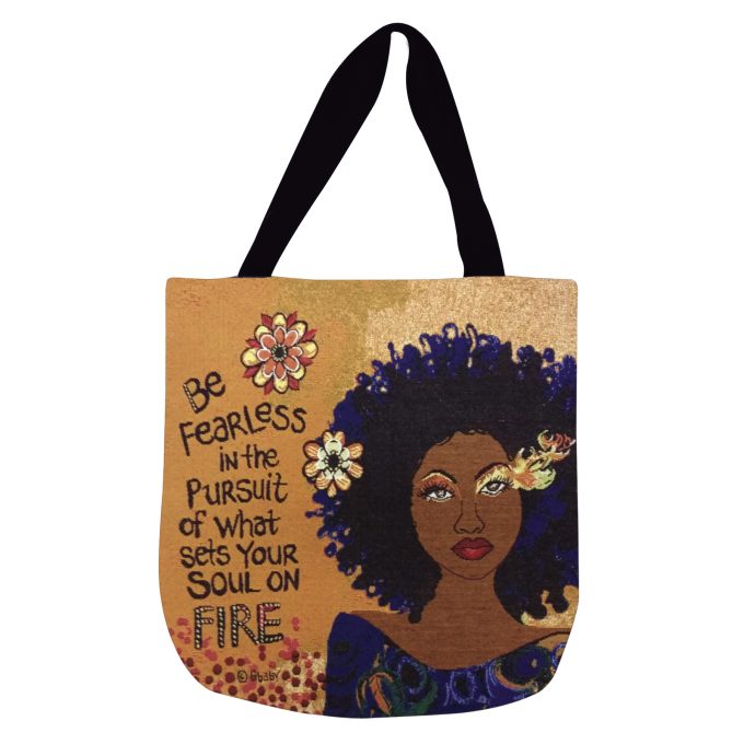 SOUL ON FIRE Woven Tote bag