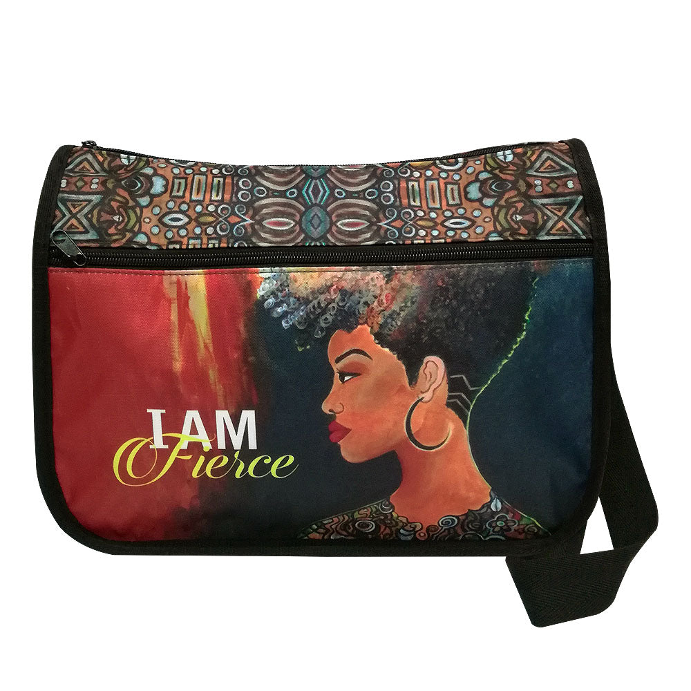 I AM FIERCE CROSSBODY BAG