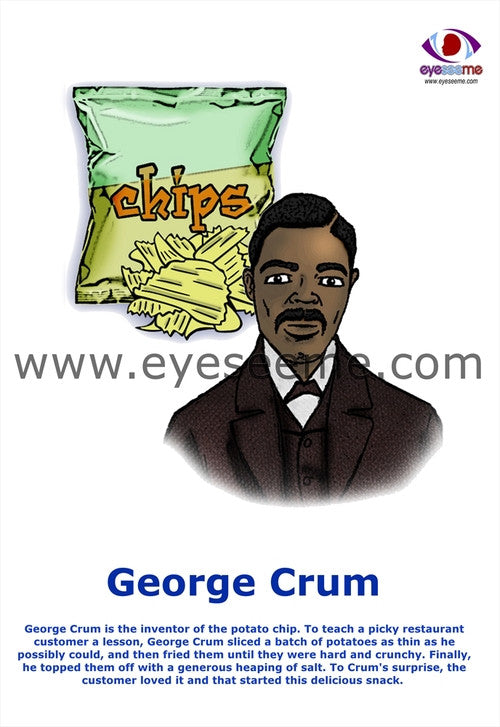 George Crum poster - EyeSeeMe African American Children's Bookstore