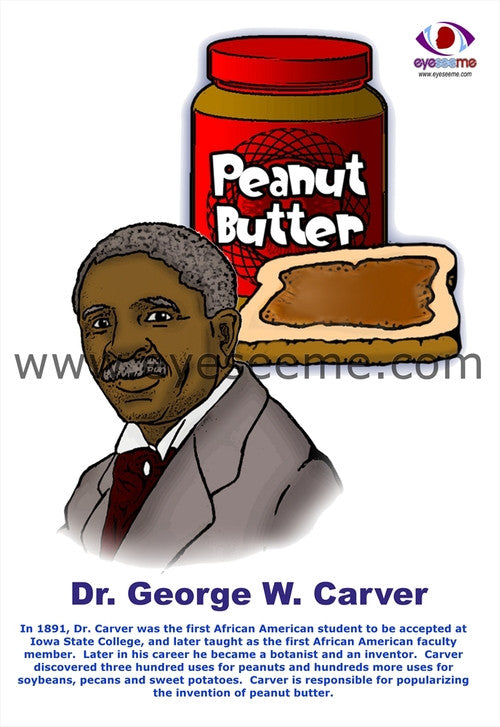 Dr. George Washington Carver poster - EyeSeeMe African American Children's Bookstore