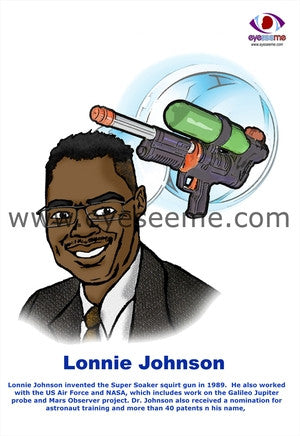 Lonnie Johnson poster - EyeSeeMe African American Children's Bookstore