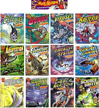 Max Axiom Physical Science Series (12 Titles) - EyeSeeMe African American Children's Bookstore