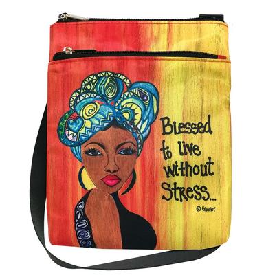BLESSED TO LIVE WITHOUT STRESS TRAVEL PURSE