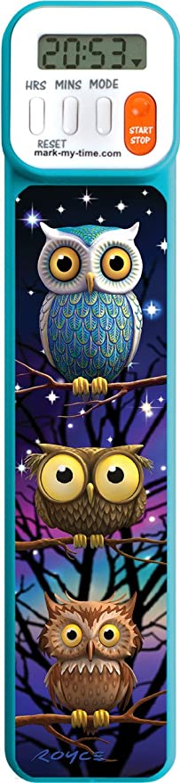 Mark My Time - Owl - 3d Digital Bookmark