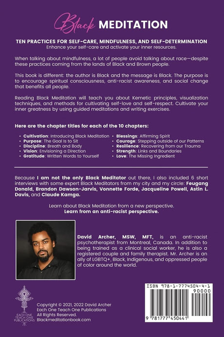 Black Meditation: Ten Practices for Self Care, Mindfulness, and Self Determination