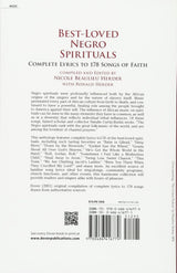 Best-Loved Negro Spirituals: Complete Lyrics to 178 Songs of Faith