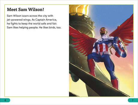 DK Super Readers Level 3 Marvel Captain America Meet Sam Wilson!