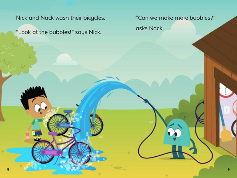 Nick and Nack Blow Bubbles