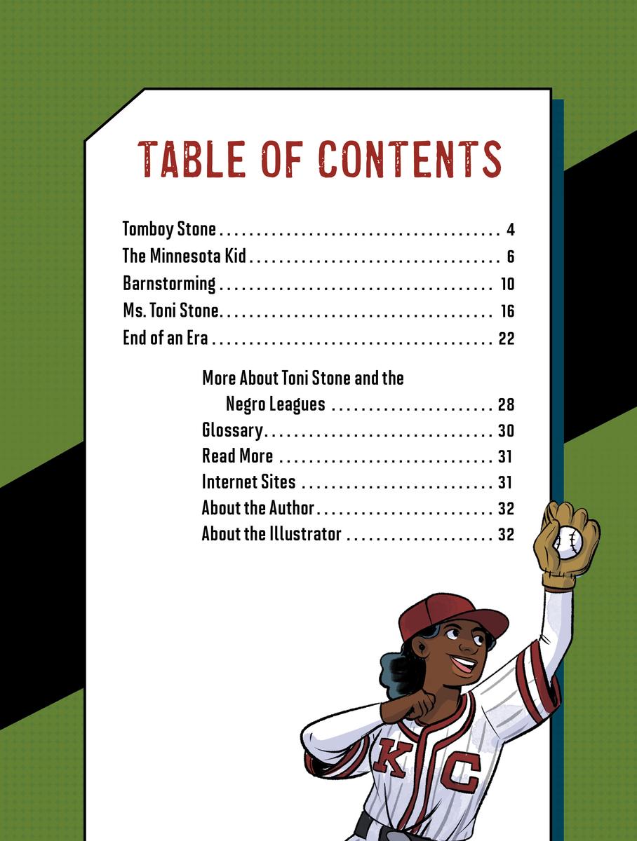 Hitting Her Way to the Negro Leagues: A Graphic Novel Biography of Toni Stone