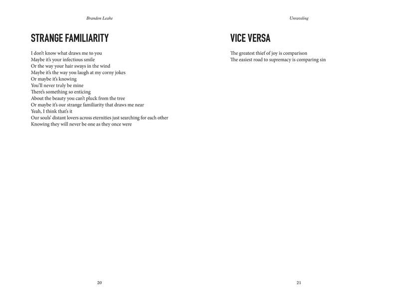 Unraveling: Poems