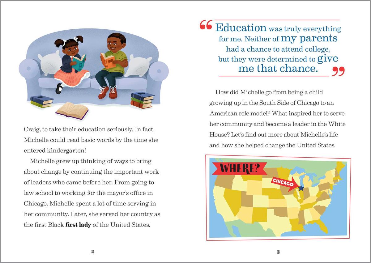The Story of Michelle Obama: An Inspiring Biography for Young Readers