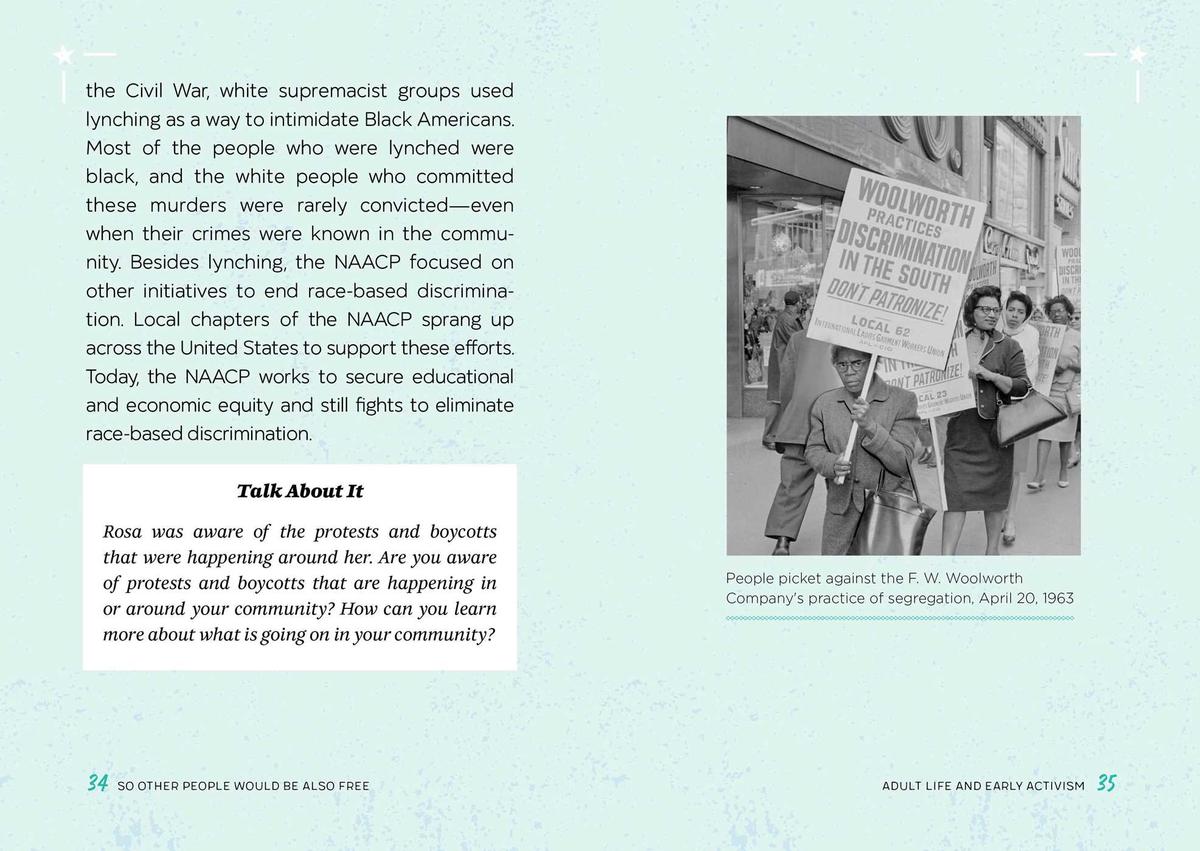 So Other People Would Be Also Free: The Real Story of Rosa Parks for Kids