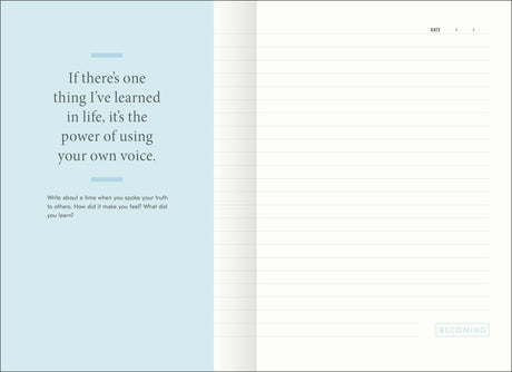 Becoming: A Guided Journal for Discovering Your Voice