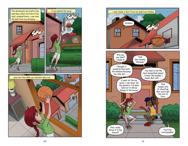 Jake Maddox Graphic Novels:   Trick-Shot Triumph