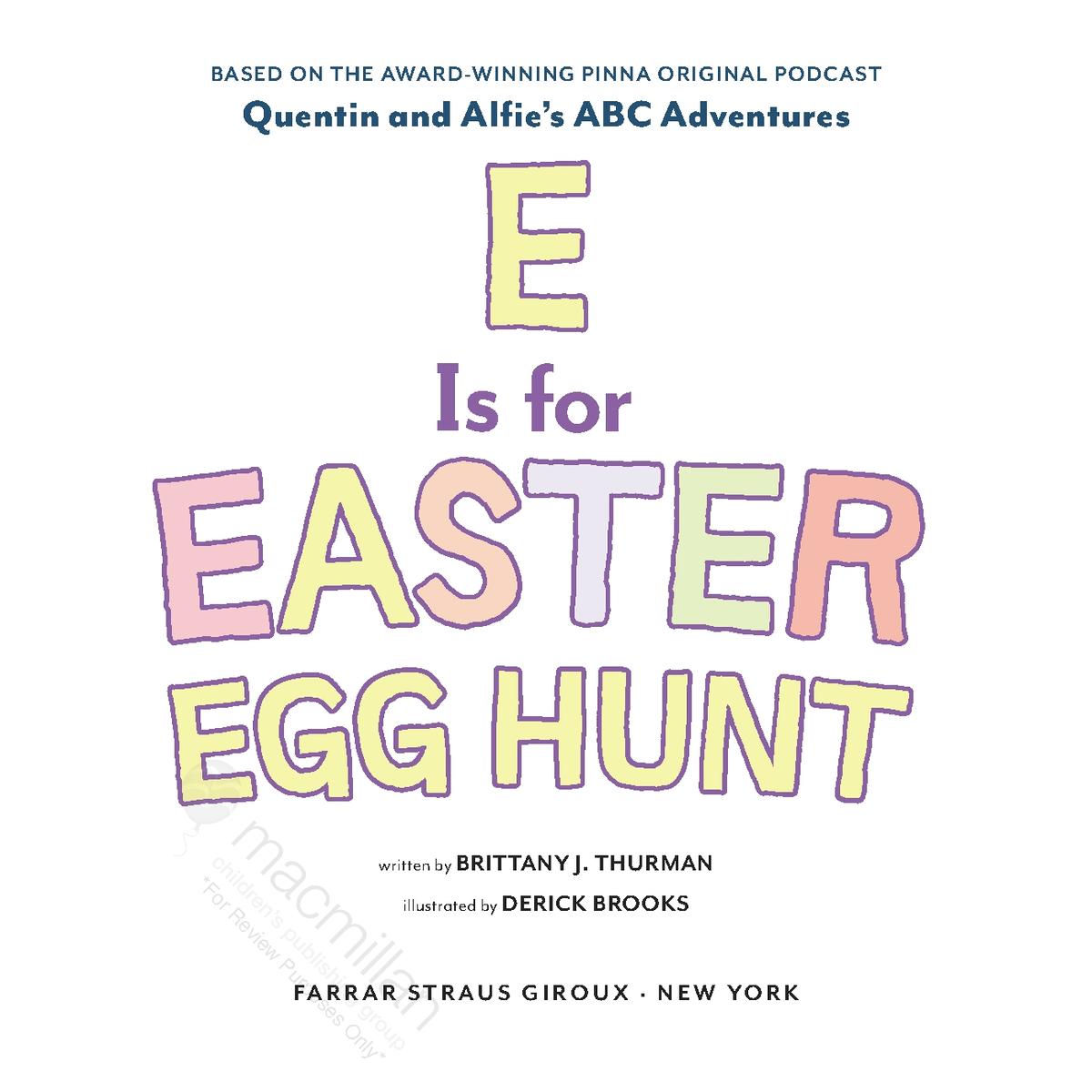 E Is for Easter Egg Hunt