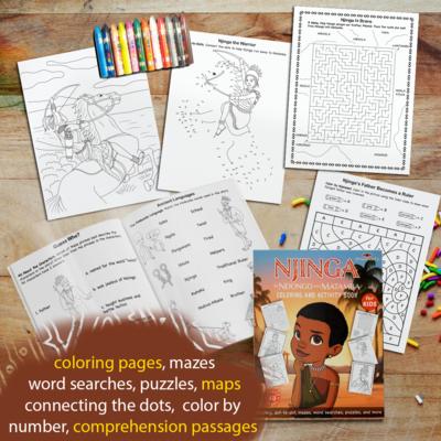 Njinga of Ndongo and Matamba Coloring and Activity Book