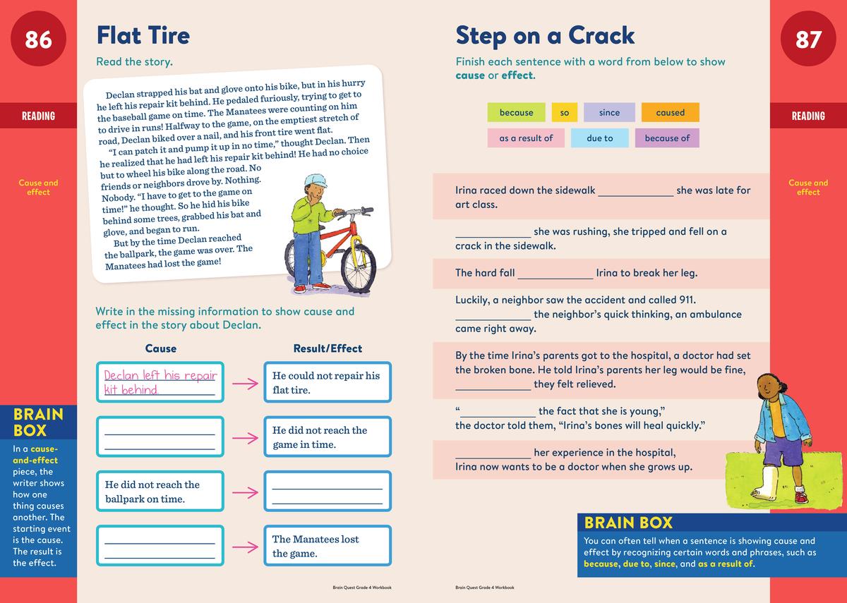 Brain Quest Workbook: 4th Grade: A whole year of curriculum-based exercises and activities in one fun book!