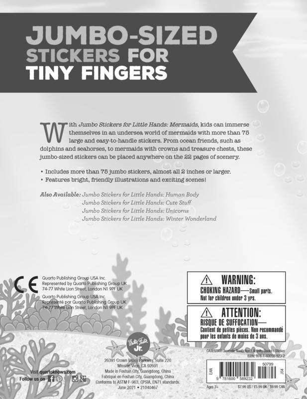 Jumbo Stickers for Little Hands: Mermaids: Includes 75 Stickers