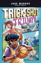 Jake Maddox Graphic Novels:   Trick-Shot Triumph