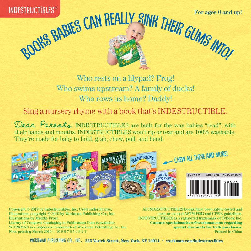 Indestructibles: Row, Row, Row Your Boat: Chew Proof · Rip Proof · Nontoxic · 100% Washable (Book for Babies, Newborn Books, Safe to Chew)