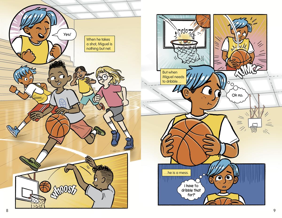 Slam Dunk Graphics:  Dribble Trip Up: A Basketball Graphic Novel