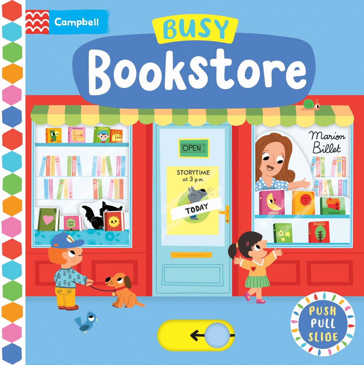 Busy Bookstore Push, Pull, Slide