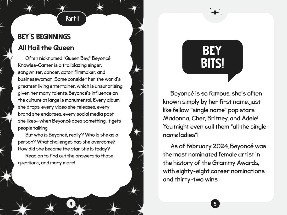 96 Facts About Beyoncé Quizzes, Quotes, Questions, and More! With Bonus Journal Pages for Writing!