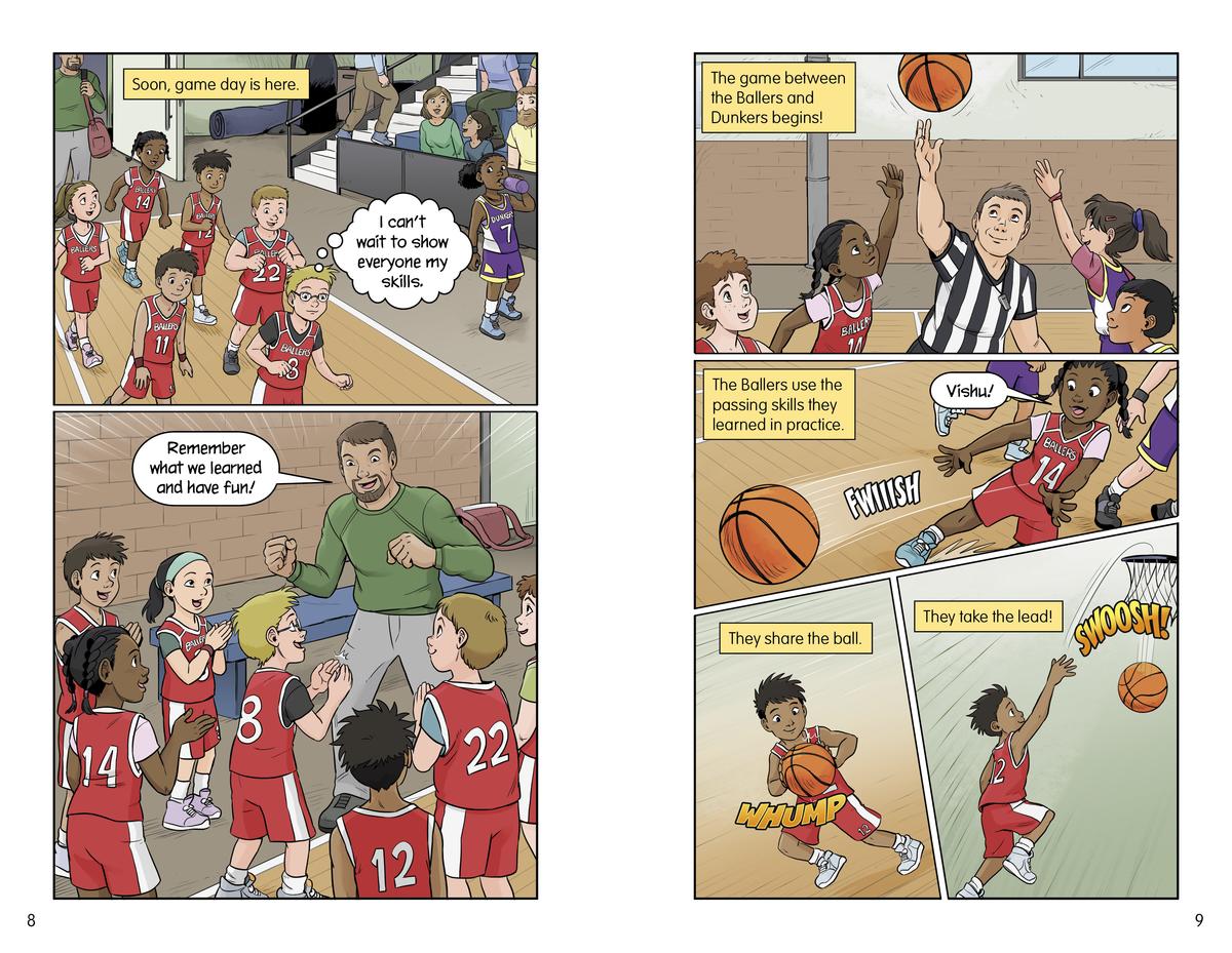 Pass It, Please!: A Basketball Graphic Novel