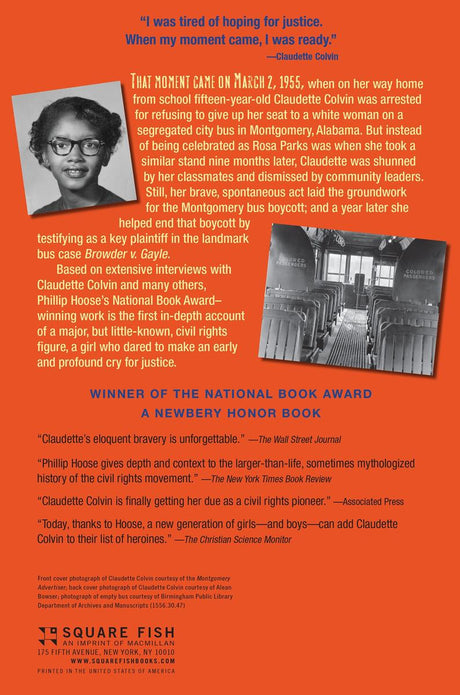 Claudette Colvin: Twice Toward Justice (Newbery Honor Book; National Book Award Winner)